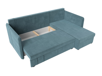 Диван угловой Слим универсальный угол, велюр