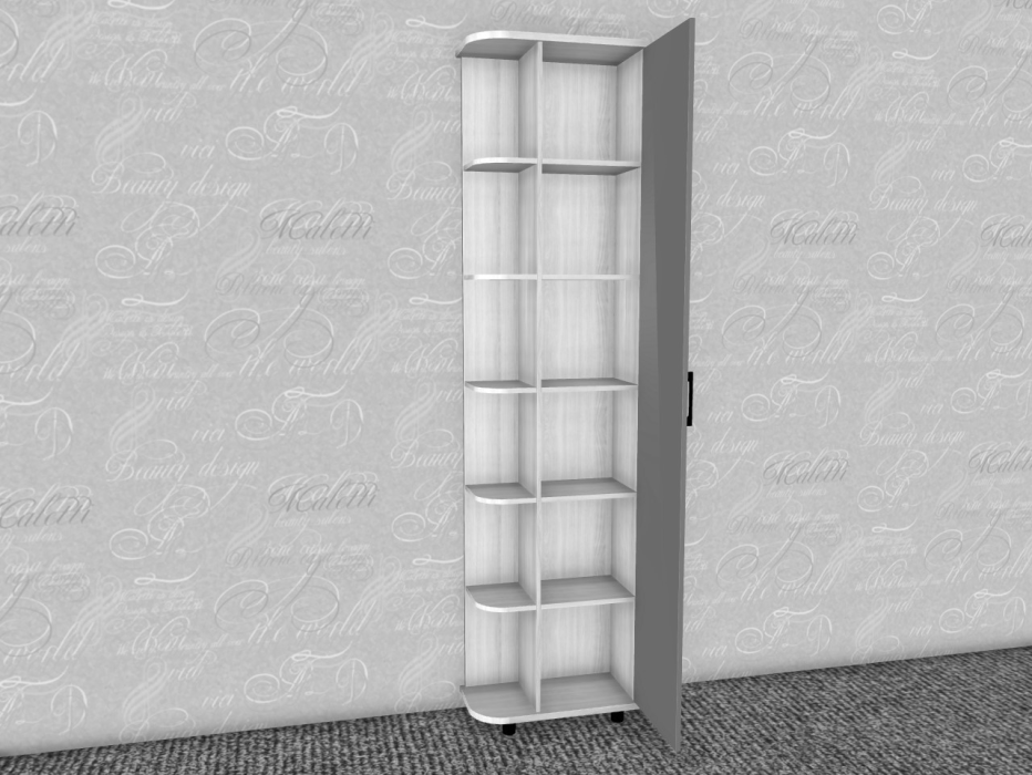 Шкафы одностворчатые, Модульная система Грейс Шкаф ШК-5025  Снежный Ясень