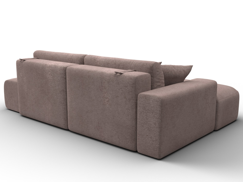 Диваны угловые в гостиную, Диван угловой Лига-036 НПБ Модерн левый угол, велюр TOWER