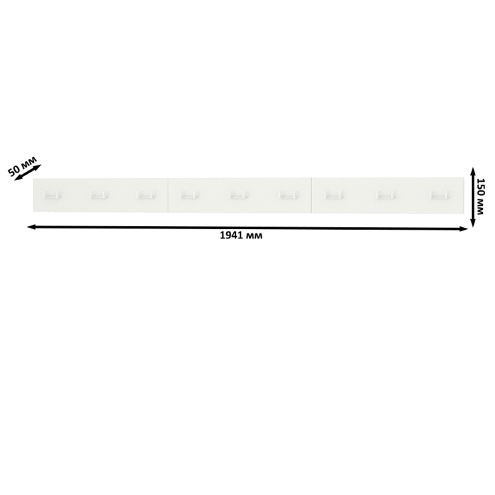 Настенные, Три вешалки Октава 15.14.02.