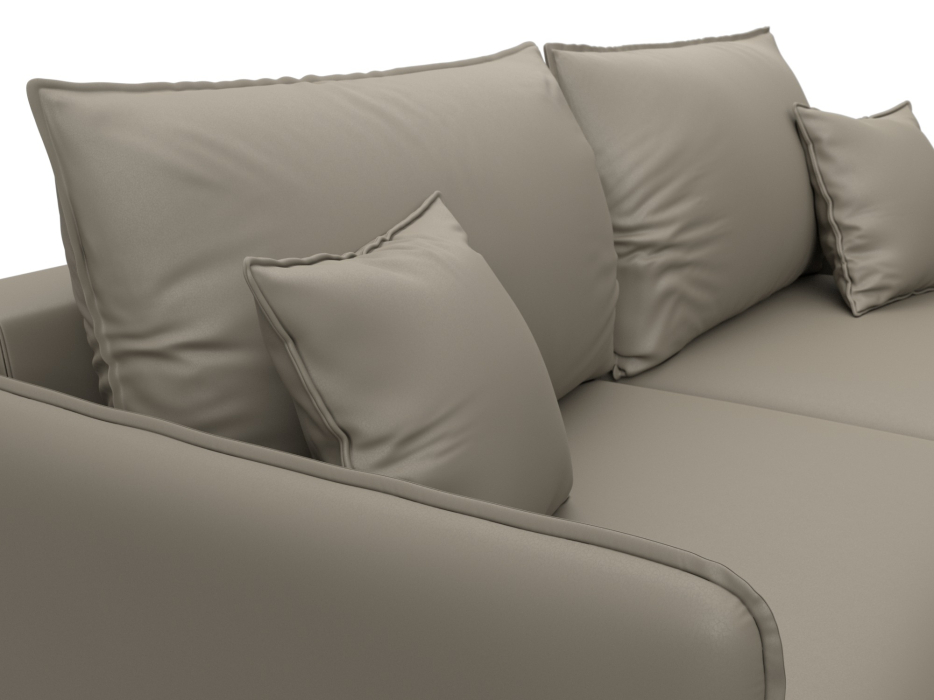 Диваны с ящиком для белья, Диван прямой Лига-064 НПБ, экокожа GRIFON