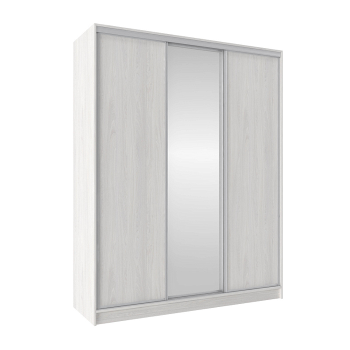 Шкафы-купе, Шкаф-купе 3-дв  Домашний 1800 зеркало/лдсп  (в2295*ш1800*г595)