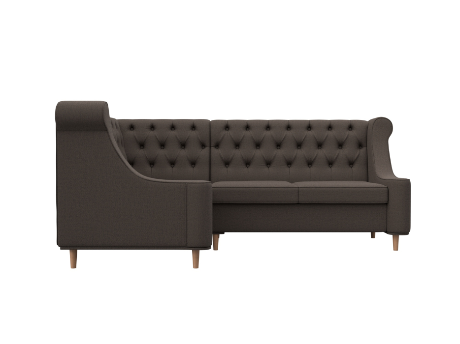 Диваны угловые кухонные, Диван кухонный угловой Бронкс левый угол, рогожка Амур