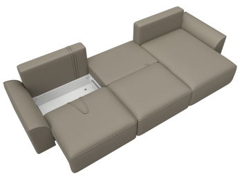 Диван угловой Лига-048 НПБ лонг, экокожа GRIFON