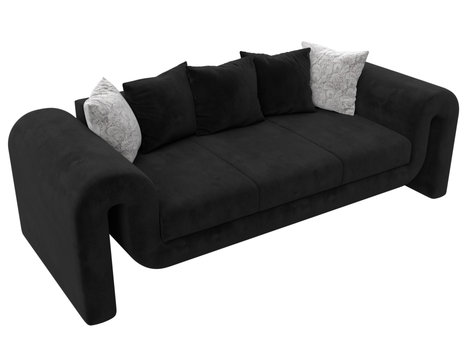 Диваны прямые кухонные, Диван прямой Волна, велюр