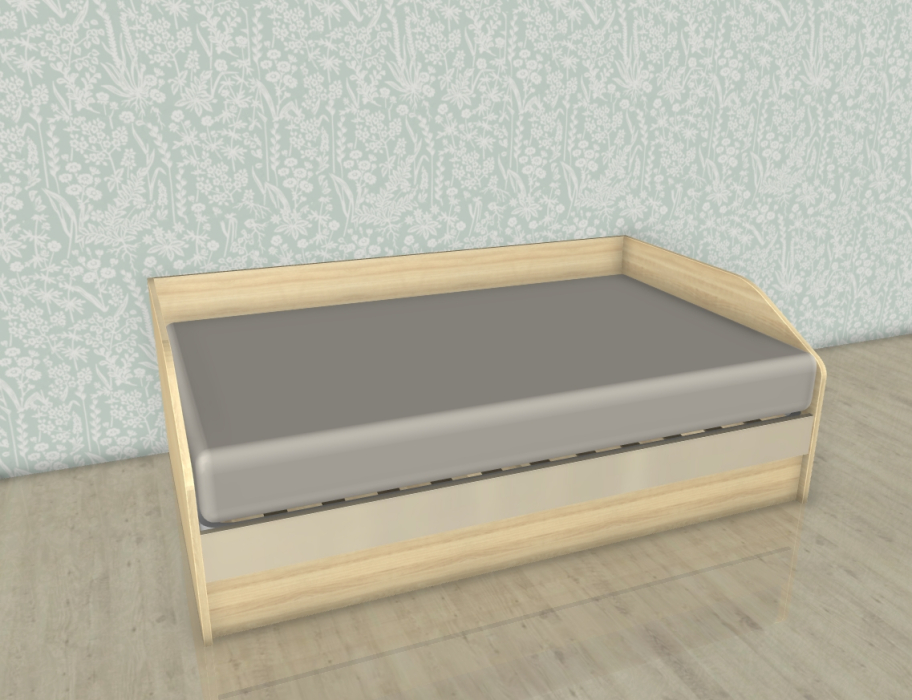 Кровати 120х200, Модульная система Карина Кровать КР-119 Ясень Асахи