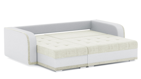 Диван-кровать угловой Генри еврокнижка, рогожка+кож.зам