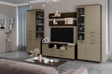 Стенки для гостиной, Модульная гостиная Грейс композиция 12  Гикори Джексон Темный