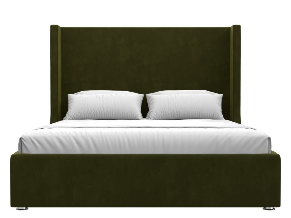 Мягкая кровать, Кровать интерьерная Ларго 160, микровельвет