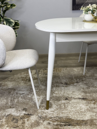 Стол Kenner 1300K раздвижной, стекло глянец