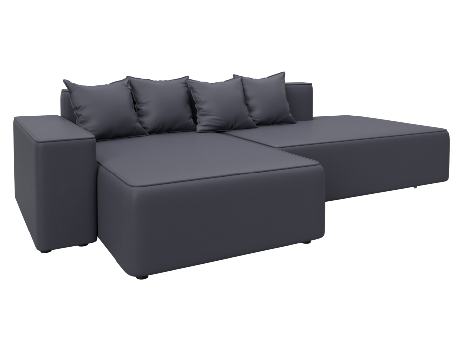 Диваны угловые в гостиную, Диван угловой Лига-079 угол левый, экокожа GRIFON