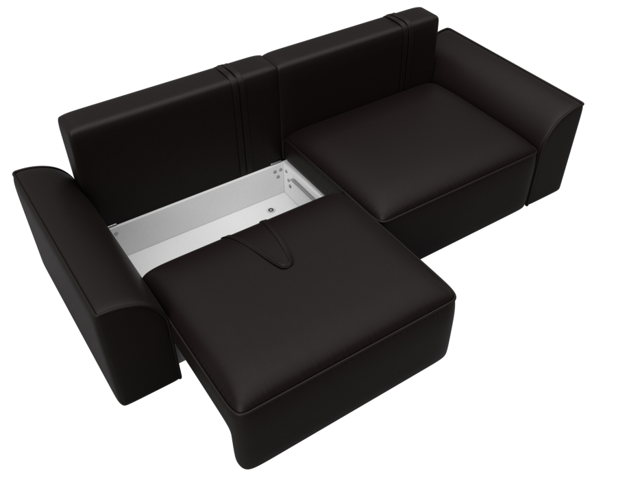 Диваны еврокнижки, Диван прямой Лига-048 НПБ, экокожа GRIFON