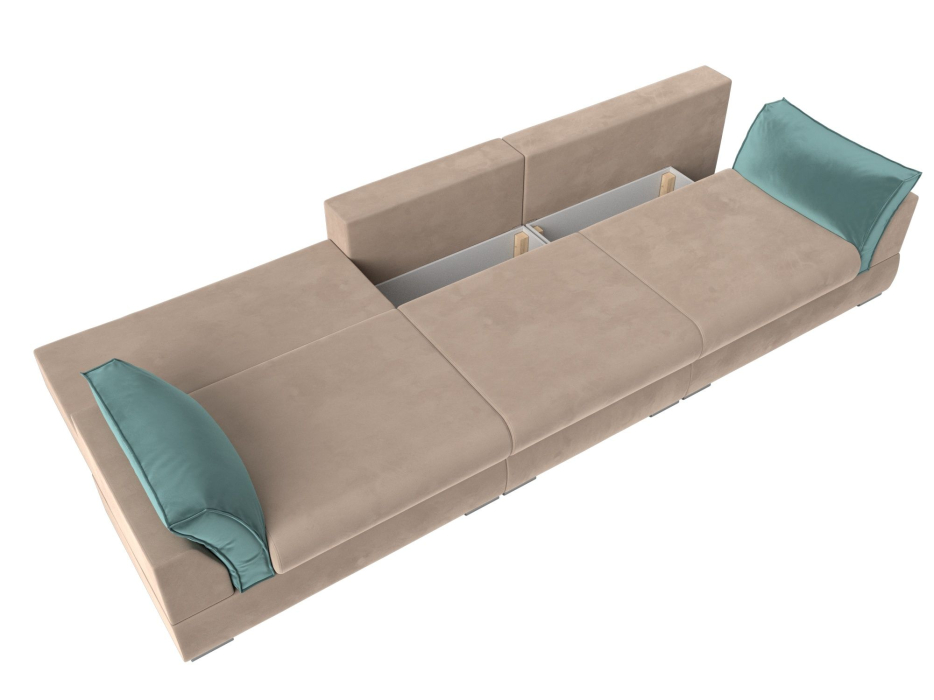 Диваны прямые кухонные, Прямой диван Пекин Long, велюр