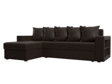 Диваны кровати со спальным местом, Диван угловой Дубай Лайт, экокожа, левый угол