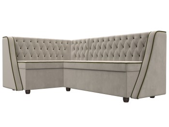 Кухонный угловой диван Лофт левый угол, микровельвет