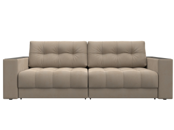 Диван прямой с декором Лига-049 НПБ, велюр SEVEN