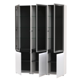 Горка в гостиную с с тремя стеклянными дверками Сидней 13.201