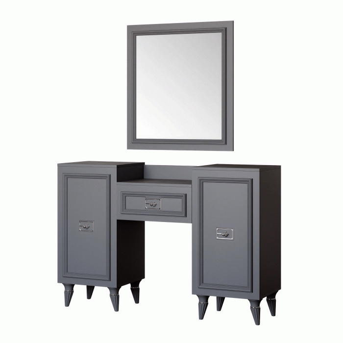 Туалетные столики, Туалетный столик Валенсия (1335х420х900) (серебро)