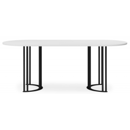 Стол Хьюго О 180 х 90 (черные ноги)