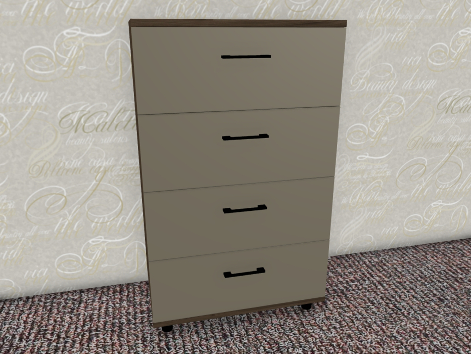 Комоды, Модульная система Грейс Комод КМ-5012  Гикори Джексон Темный