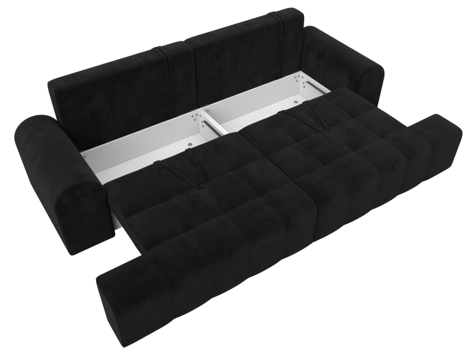 Диваны еврокнижки, Диван прямой Лига-080, велюр SEVEN