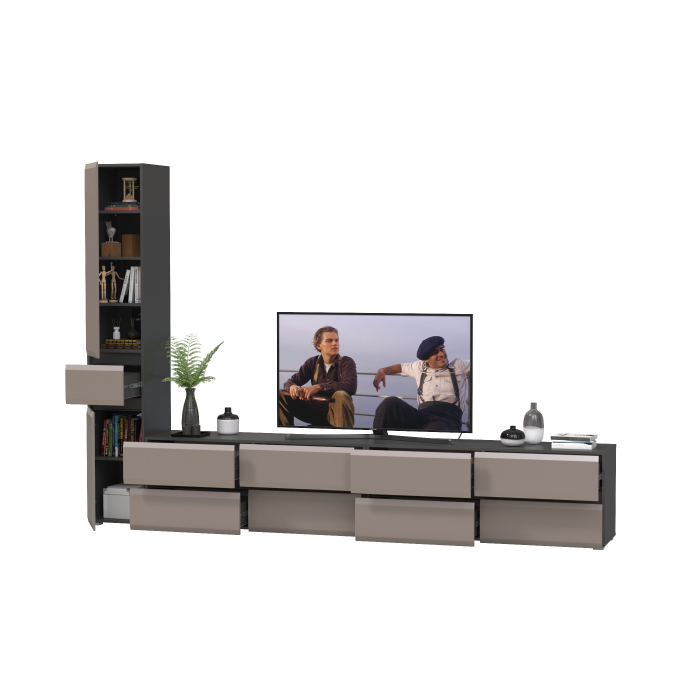 Стенки для гостиной, Стенка модульная Сидней № 132