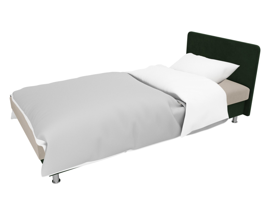 Кровати одноярусные, Кровать Мальта микровельвет