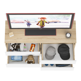 Широкий комод шесть ящиков Мори МК1200.6