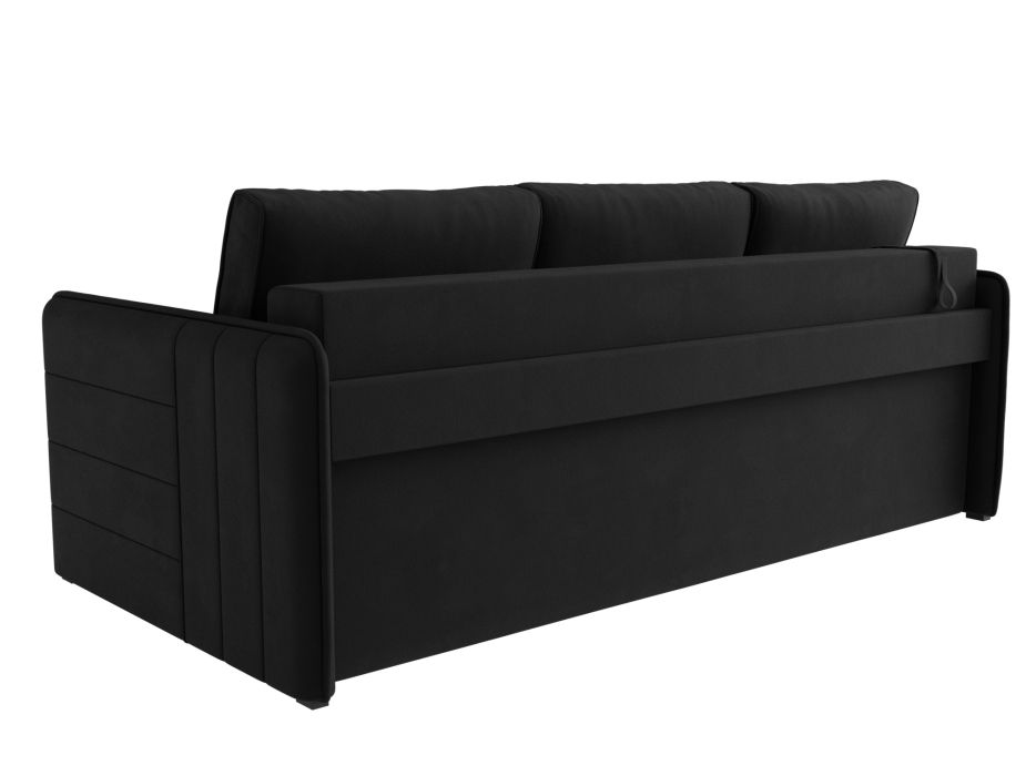 Диваны с ящиком для белья, Прямой диван Слим НПБ, микровельвет