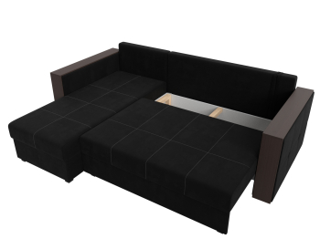 Угловой диван Валенсия Лайт левый угол, микровельвет