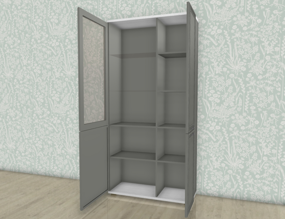 Шкафы двухстворчатые, Модульная система Карина Шкаф ШК-1072