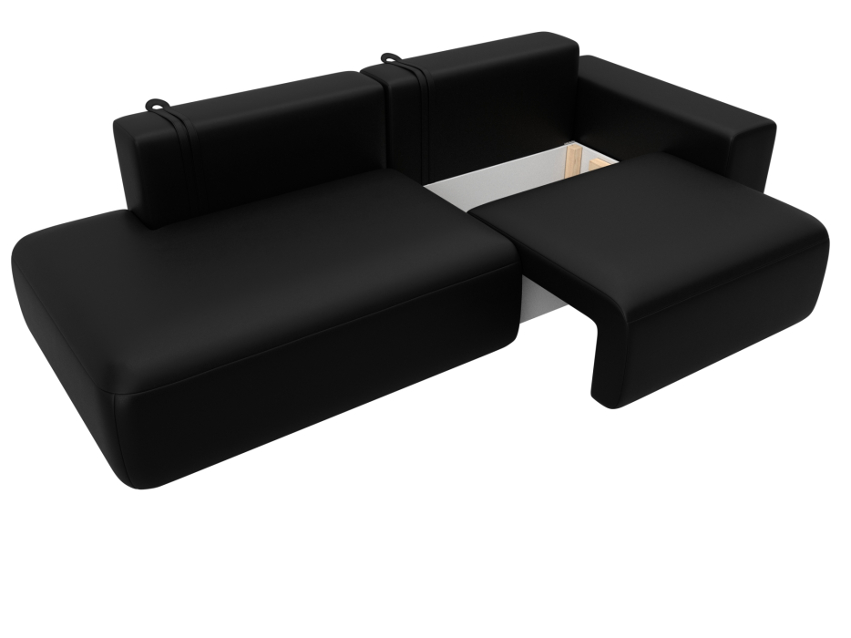 Диваны еврокнижки, Диван прямой Лига-036 НПБ Модерн подлокотник справа, экокожа GRIFON