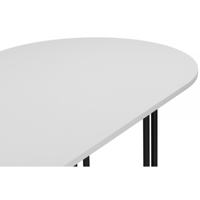 Обеденные столы, Стол Хьюго О 200 х 90 (черные ноги)