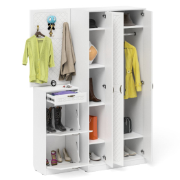 Мебель в прихожую П-6 компоновка № 50 фрезеровка ромб