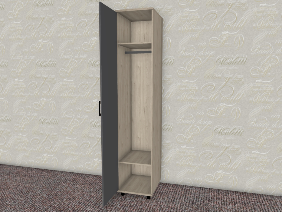 Шкафы одностворчатые, Модульная система Грейс Шкаф ШК-5027  Гикори Джексон Светлый