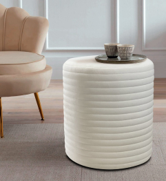 А-2ГС Пуф круглый горизонтальная стежка (без ножек)