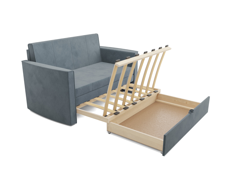 Диваны выкатные, Диван прямой выкатной Санта №2 (Велюр)