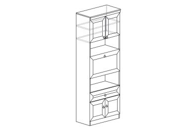 Шкаф барный Инна 605, денвер темный