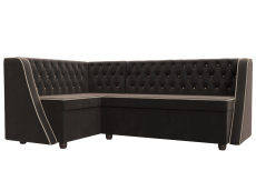 Диваны угловые кухонные, Кухонный угловой диван Лофт левый угол, велюр