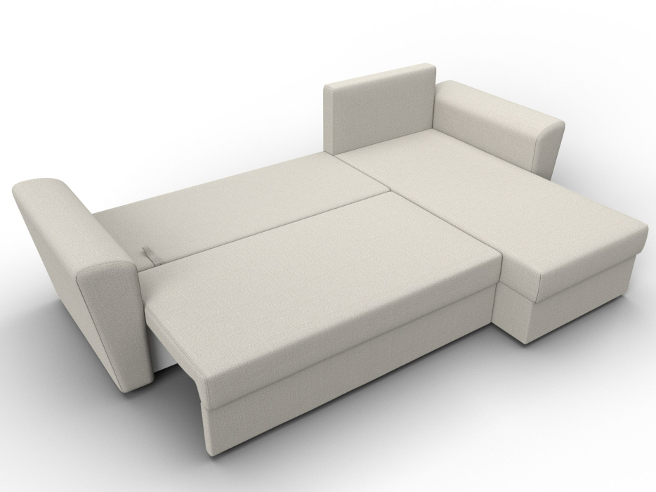 Диваны угловые в гостиную, Угловой диван Амстердам Лайт правый угол, рогожка Амур