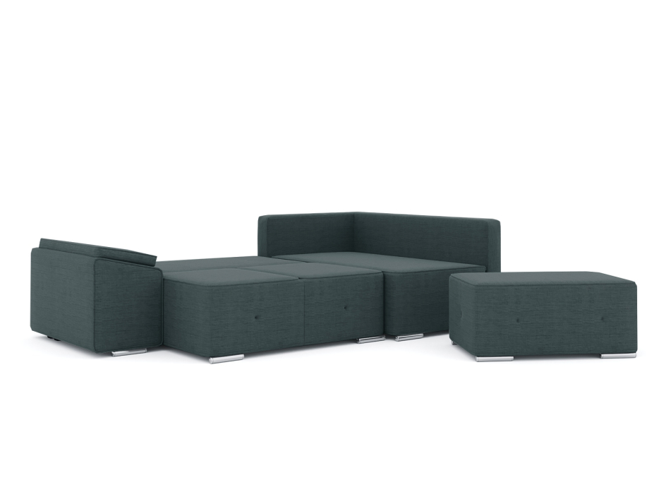 Диваны угловые в гостиную, Диван-кровать угловой Хавьер  ПБ еврокнижка, рогожка Люкс