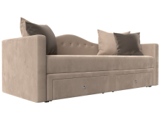 Детские диваны, Детский прямой диван Дориан, Велюр