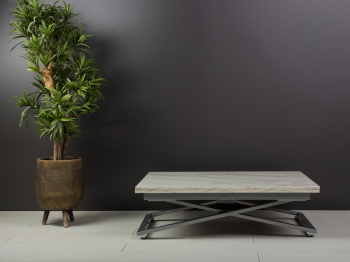 Стол трансформер Compact (серебро)