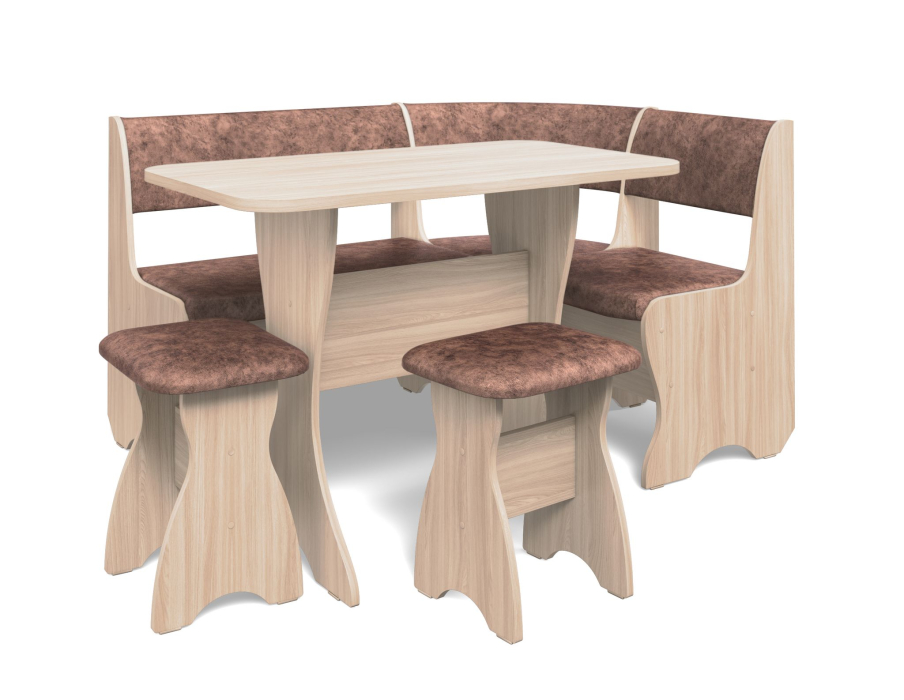 Кухонные уголки, Кухонный уголок Тюльпан Велюр №4