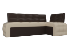 Диваны угловые кухонные, Кухонный угловой диван Люксор правый угол, экокожа