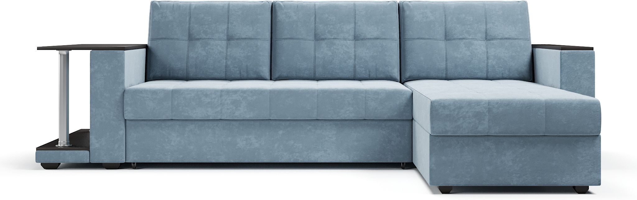 Диваны угловые, Диван-кровать угловой со столом Атланта Классик 145, велюр