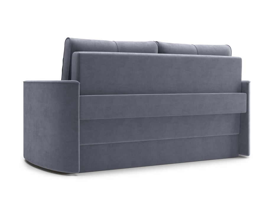 Диваны еврокнижки, Диван прямой Амми двухместный, Трехсекционная еврокнижка, велюр