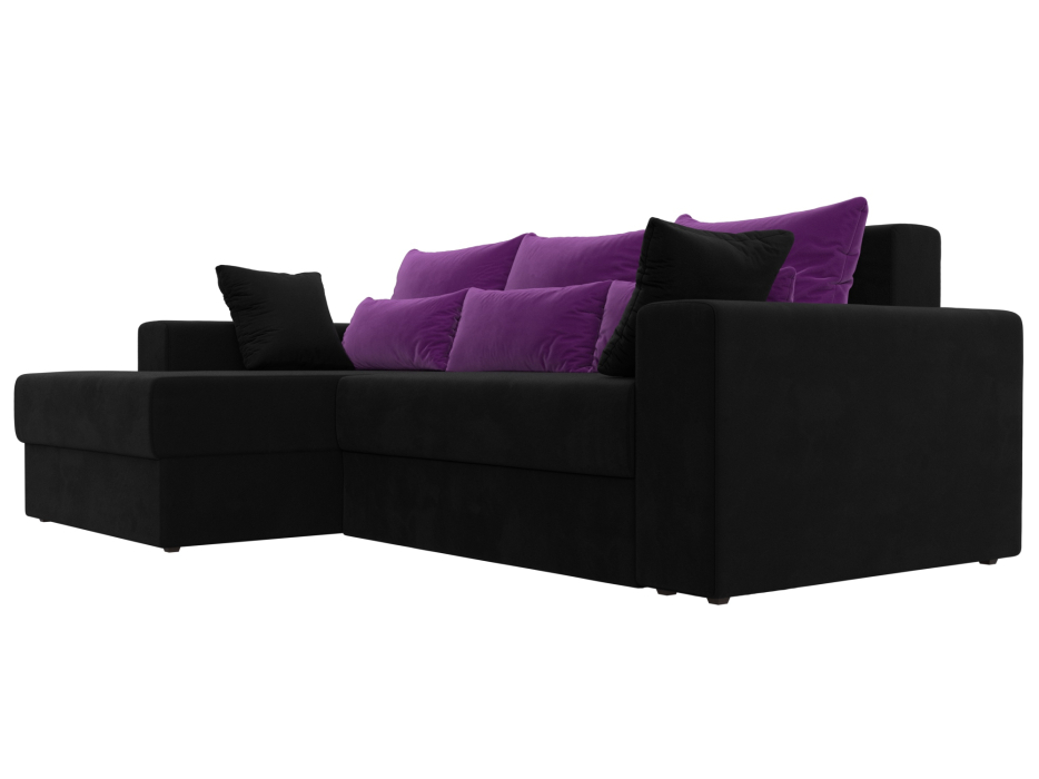 Офисные диваны, Угловой диван Майами левый угол, микровельвет