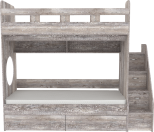 Двухъярусная кровать Юниор 1 80x160, Бетон