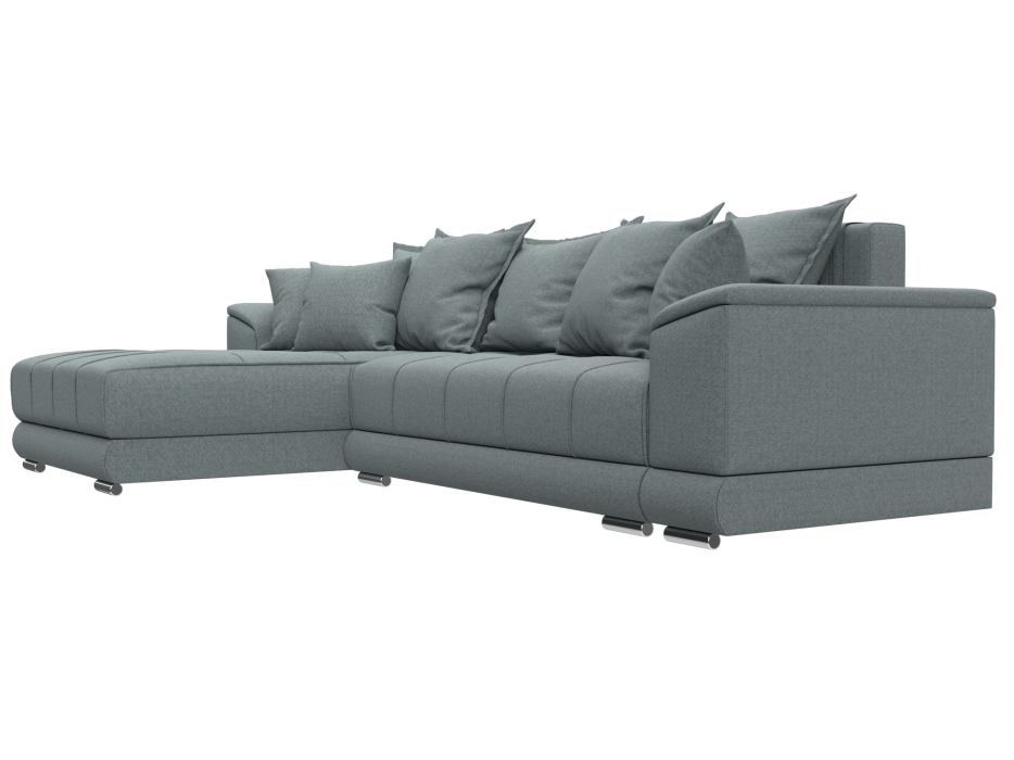 Диваны угловые в гостиную, Диван угловой НордСтар левый угол, рогожка Амур